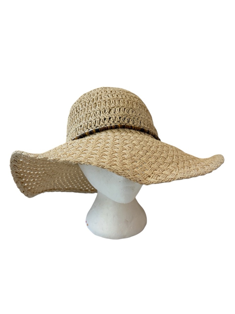 Wahine Honolulu Straw Wide Brim Sun Hat